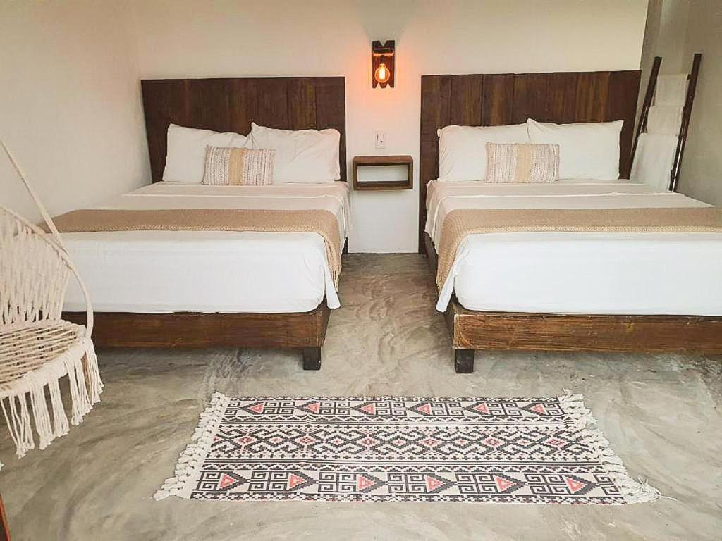 Hotel Boutique Kan Ahau Con Alberca - Pet Friendly 마아우알 객실 사진